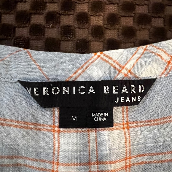 Veronica Beard Jeans Plaid Ruffle Top - Picture 6 of 6